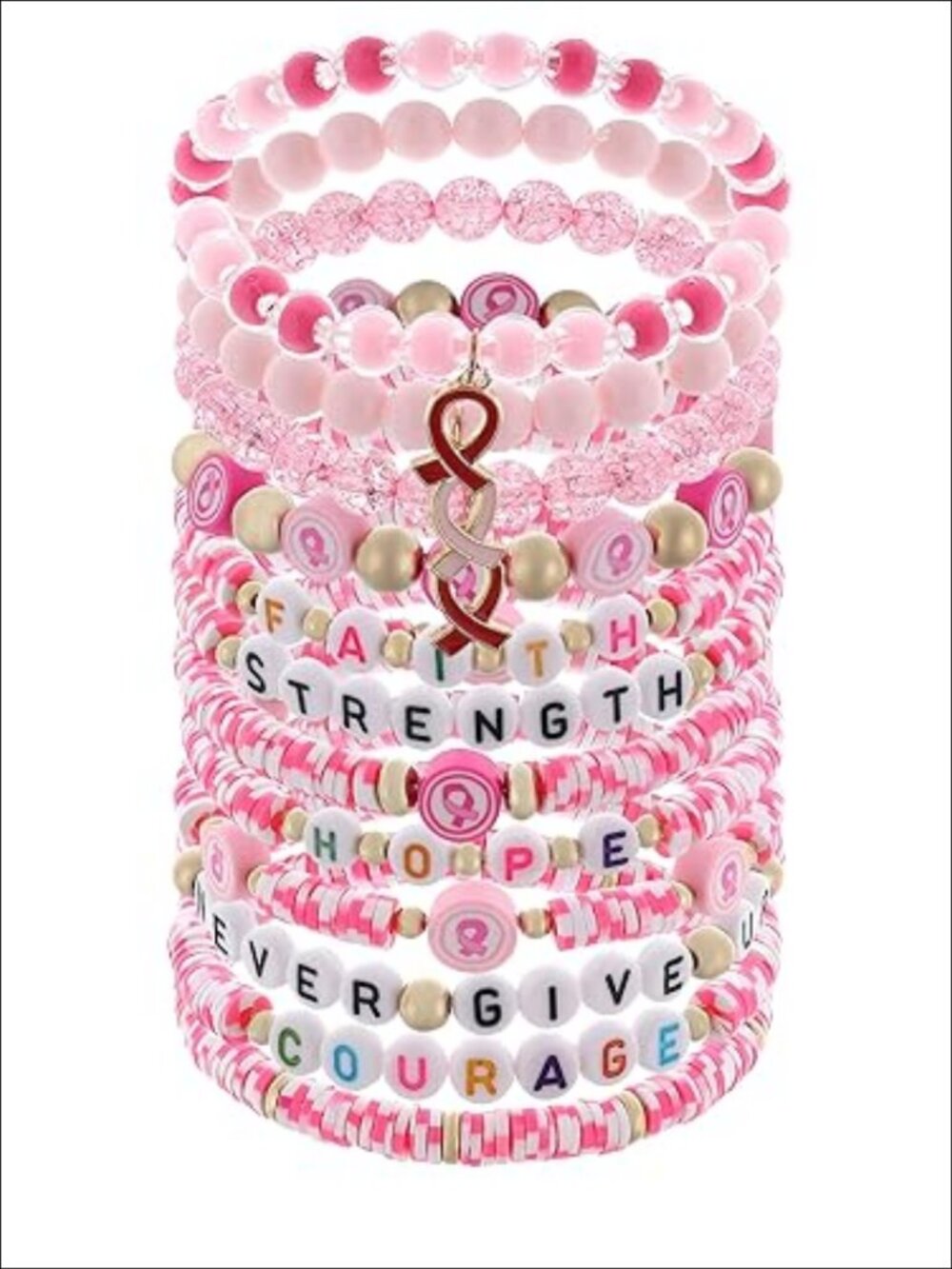 Heishi Beaded Stretch Bracelets Polymer Clay Stackable Boho Friendship Jewelry
